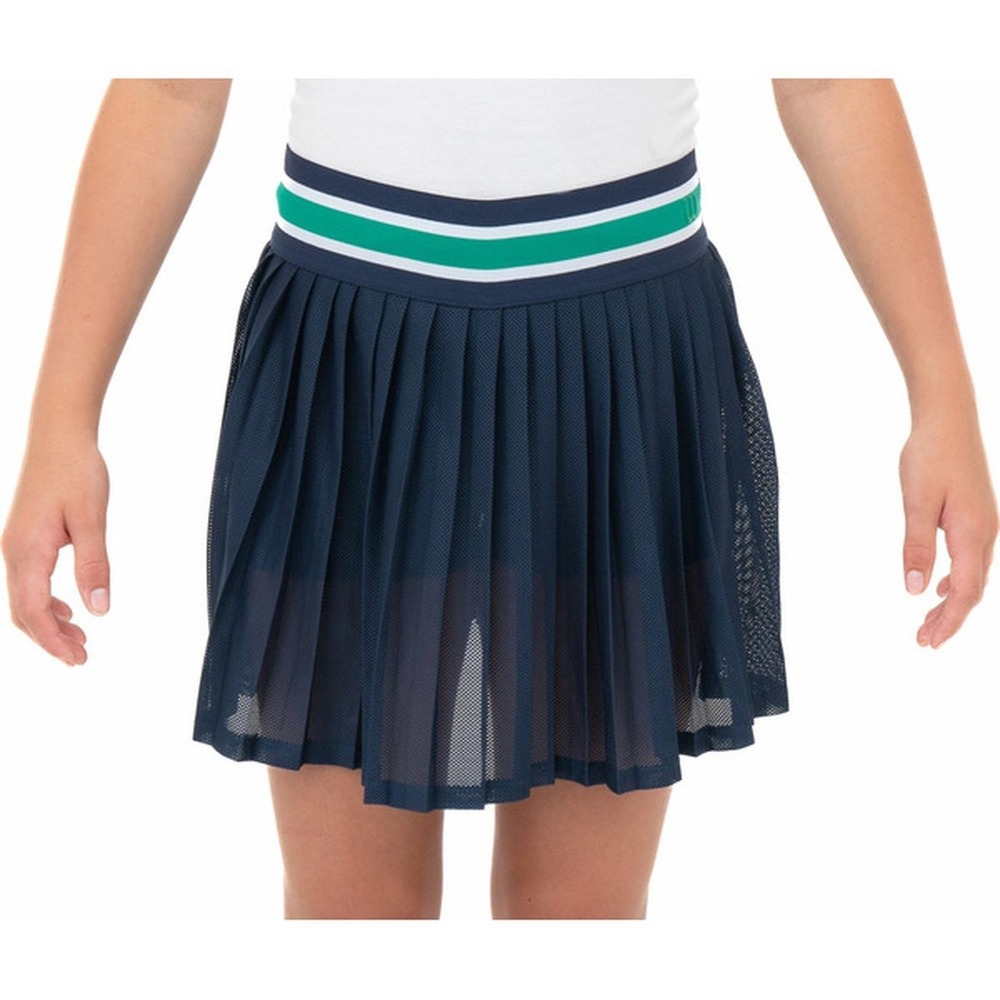 NWT Wilson Girls' Mesh Pleated Skirt Navy XL‎
